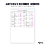 The Nidoking master set checklist included in the pack