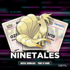 Ninetales character master set placeholders, digital download