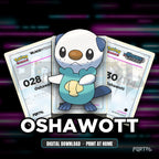 Oshawott character master set placeholders, digital download