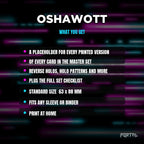What you get in the Oshawott placeholder pack