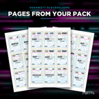 Pages from the Oshawott placeholder pack