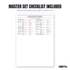 The Oshawott master set checklist included in the pack
