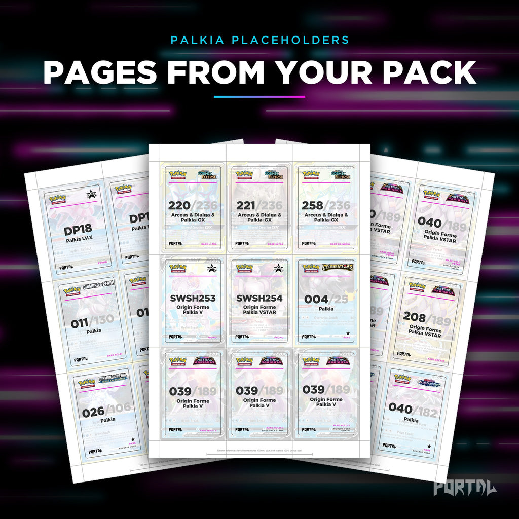 Pages from the Palkia placeholder pack