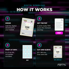 How the Pichu placeholders work: order, download, print, cut