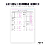 The Piplup master set checklist included in the pack