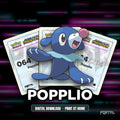 Popplio character master set placeholders, digital download