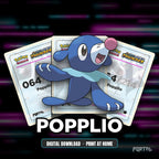 Popplio character master set placeholders, digital download