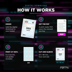 How the Quaxly placeholders work: order, download, print, cut