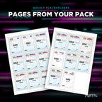 Pages from the Quaxly placeholder pack
