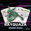 Rayquaza character master set placeholder cards, digital download, Portal TCG