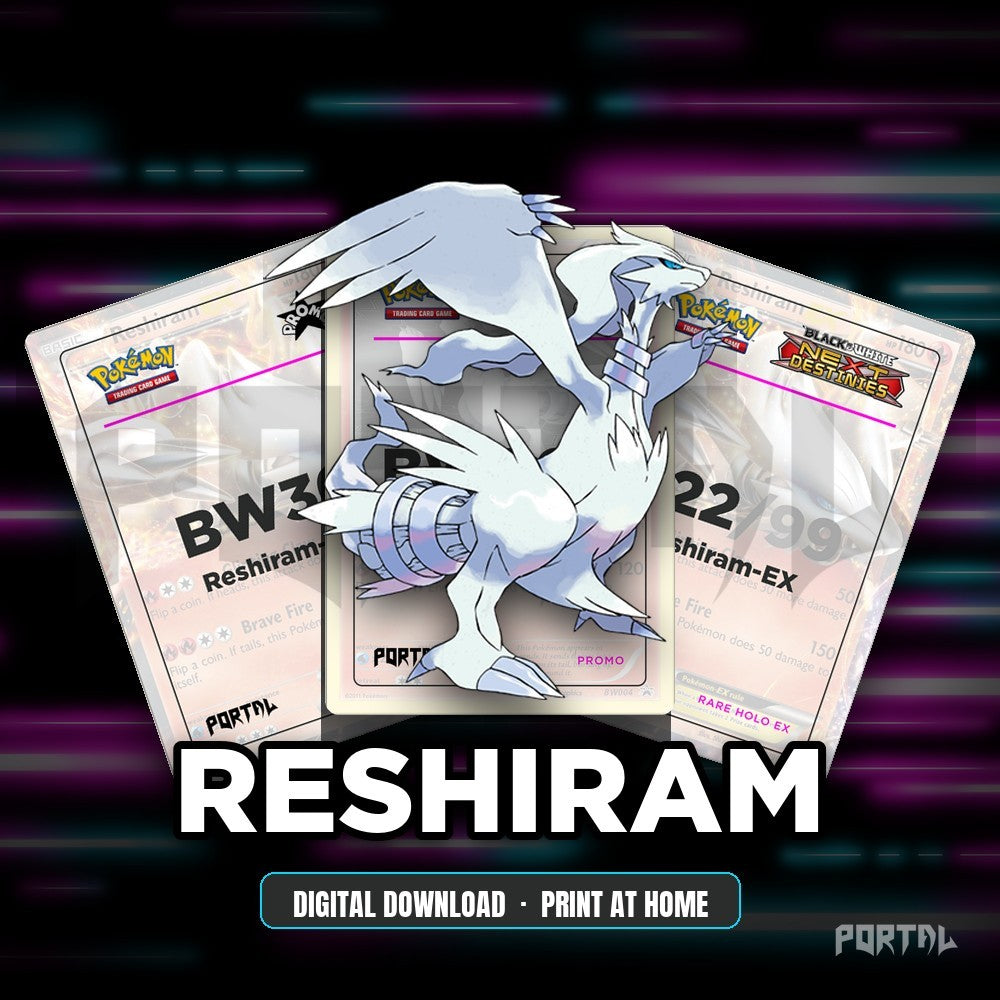Reshiram character master set placeholders, digital download
