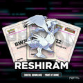 Reshiram character master set placeholders, digital download