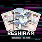 Reshiram character master set placeholders, digital download