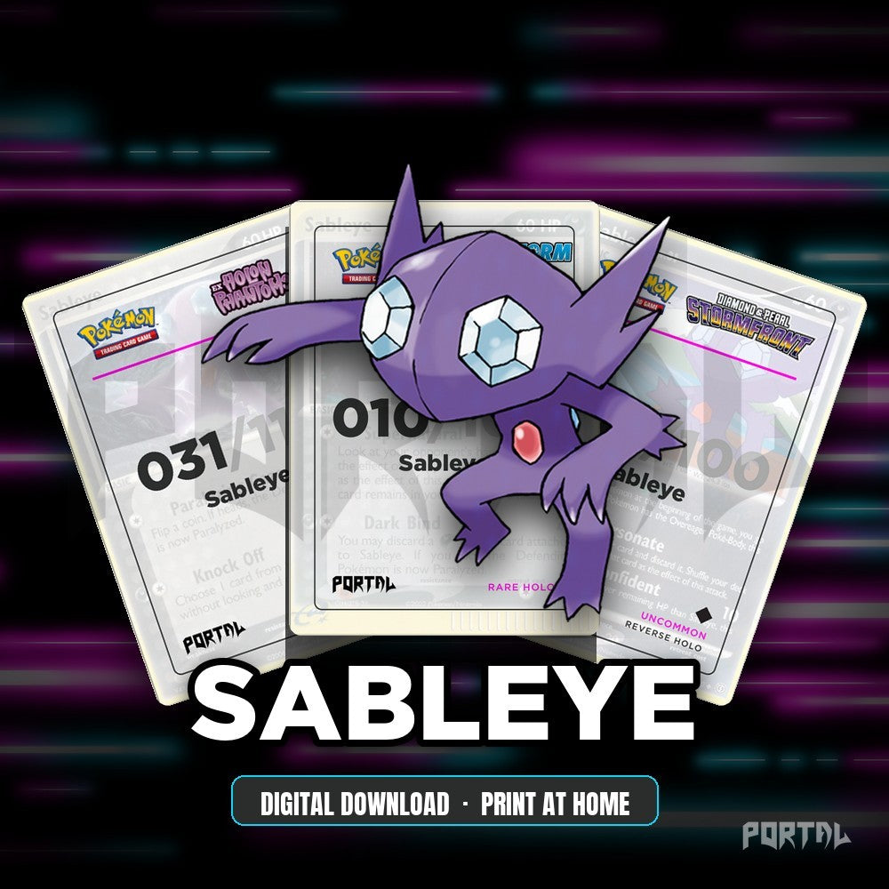 Sableye character master set placeholders, digital download