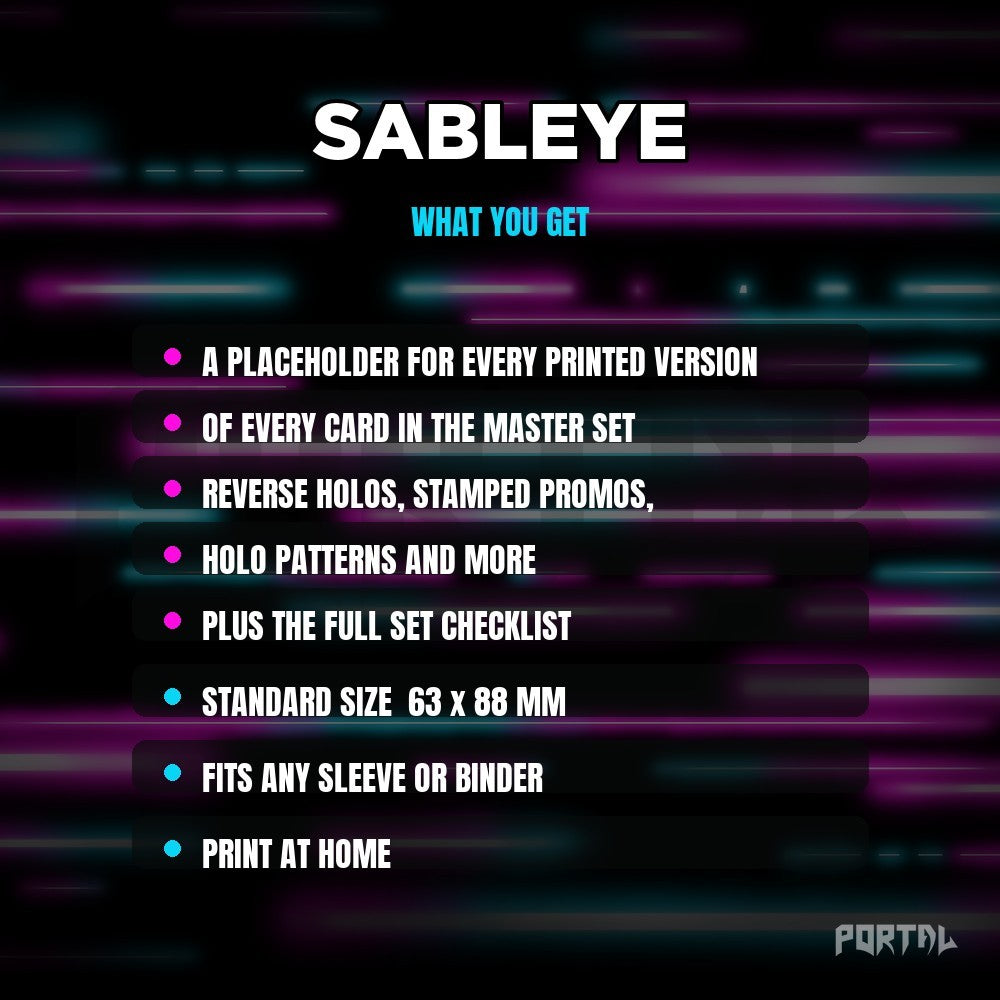 What you get in the Sableye placeholder pack