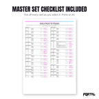 The Sableye master set checklist included in the pack
