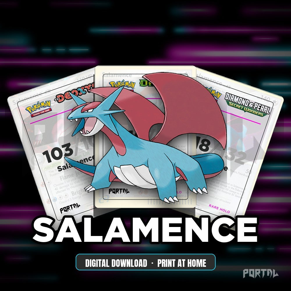 Salamence character master set placeholders, digital download