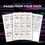 Pages from the Salamence placeholder pack