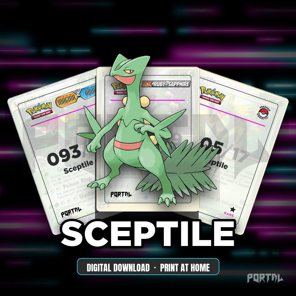 Sceptile character master set placeholders, digital download
