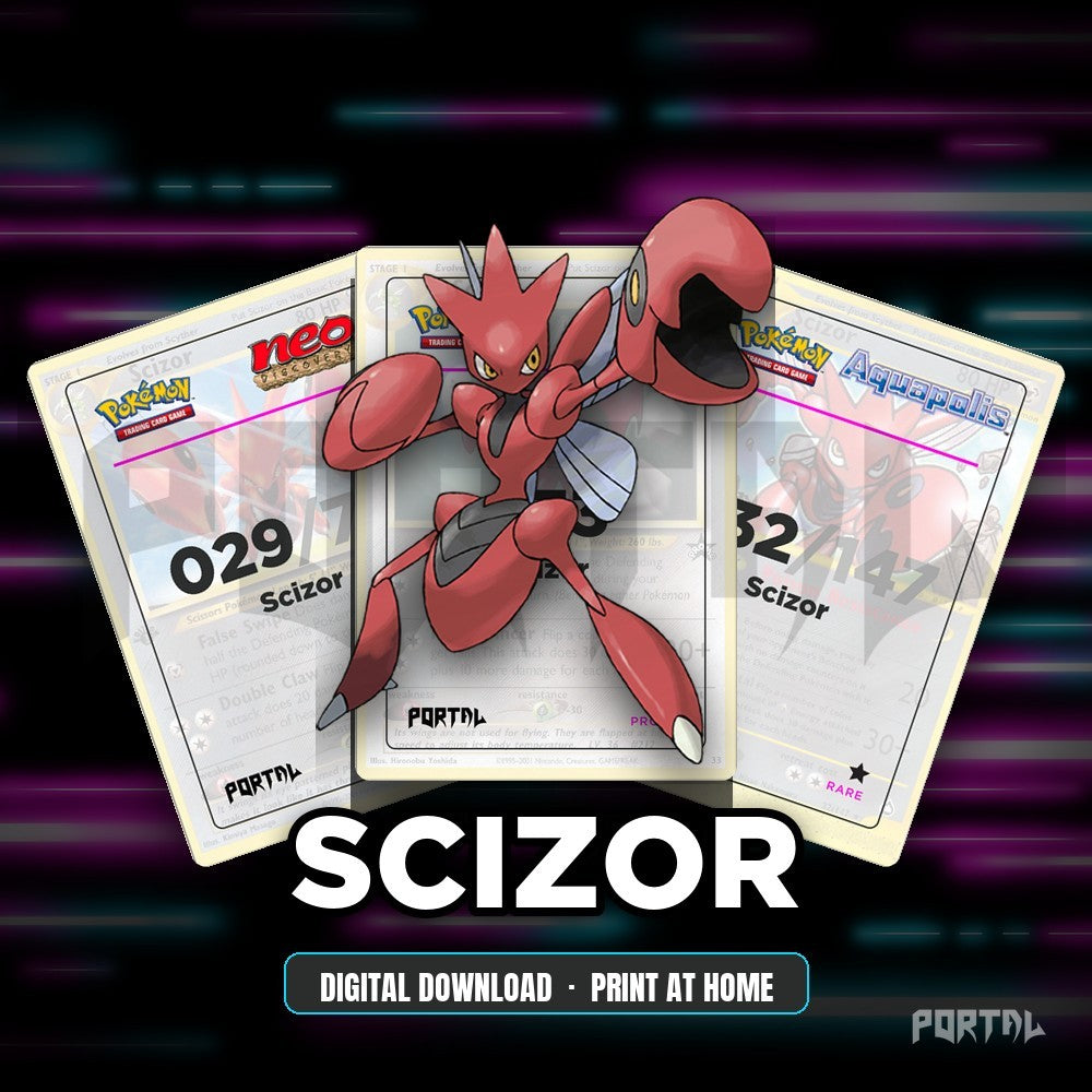 Scizor character master set placeholders, digital download