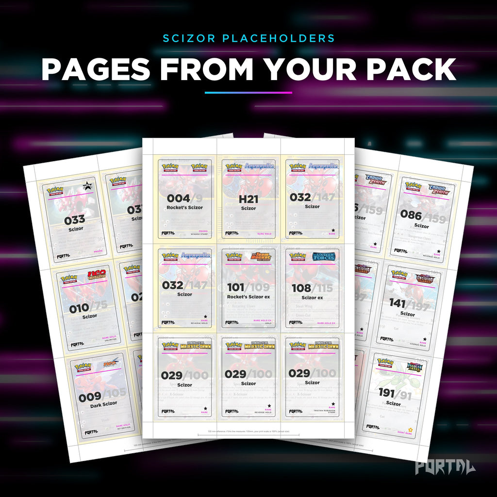 Pages from the Scizor placeholder pack
