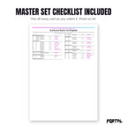 The Scorbunny master set checklist included in the pack