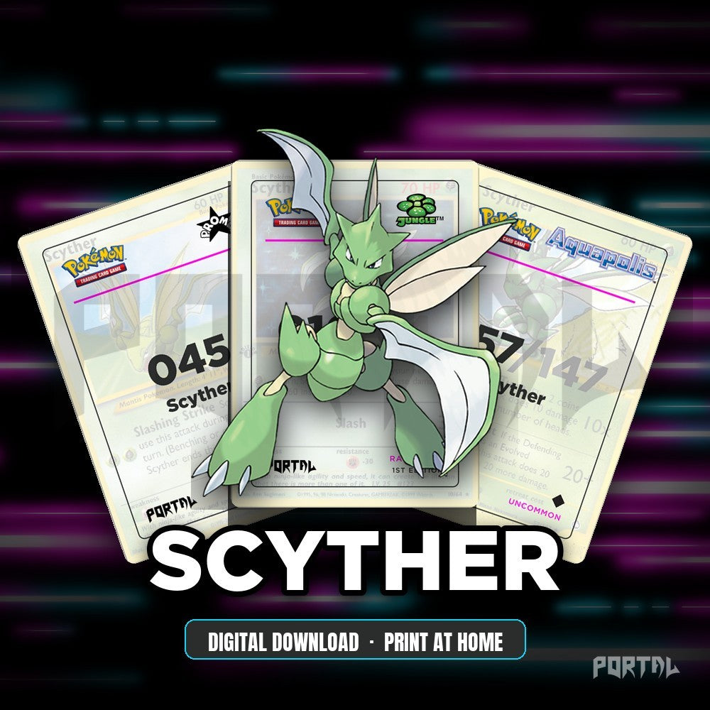Scyther character master set placeholders, digital download