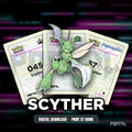Scyther character master set placeholders, digital download