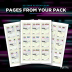 Pages from the Scyther placeholder pack