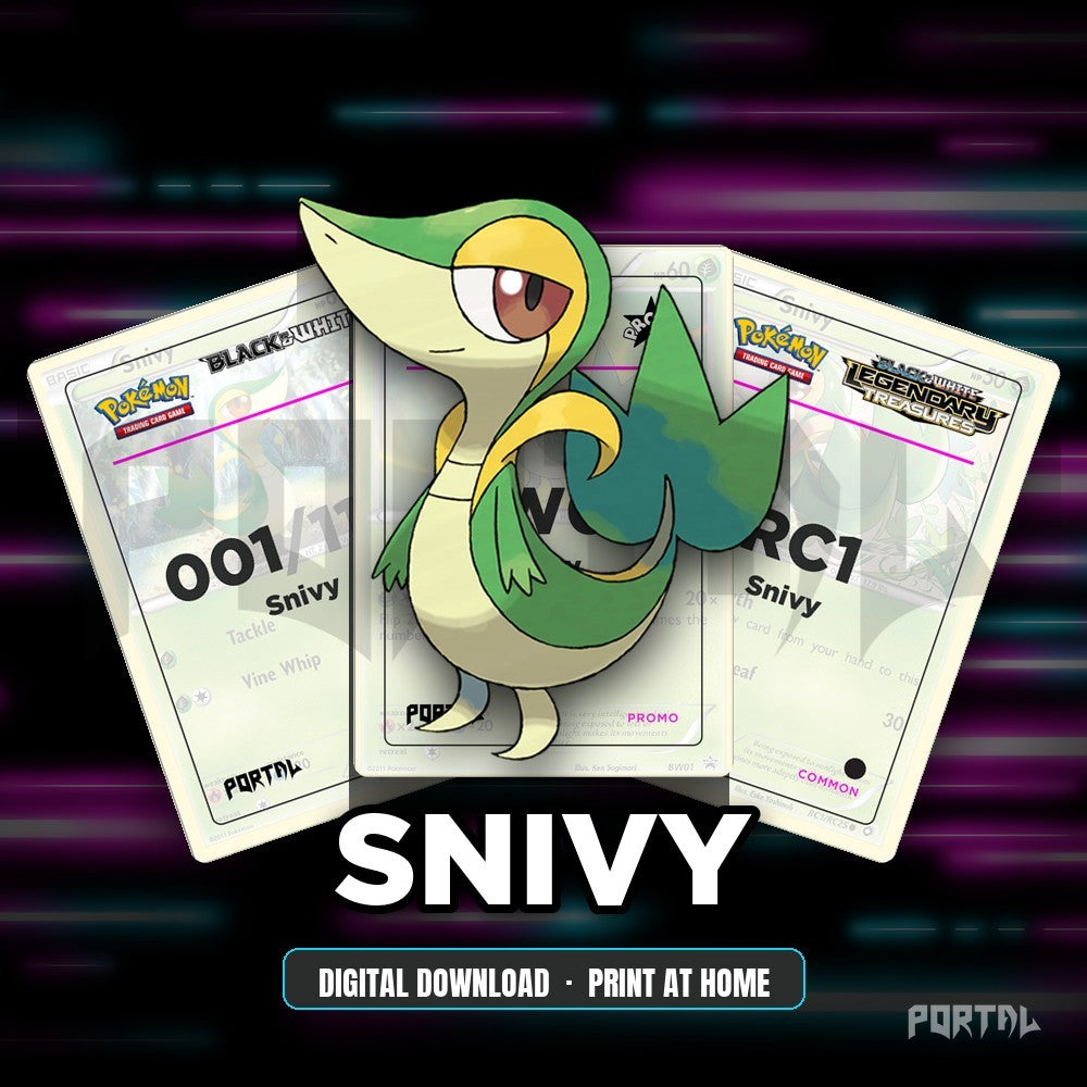 Snivy character master set placeholders, digital download