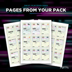 Pages from the Snivy placeholder pack