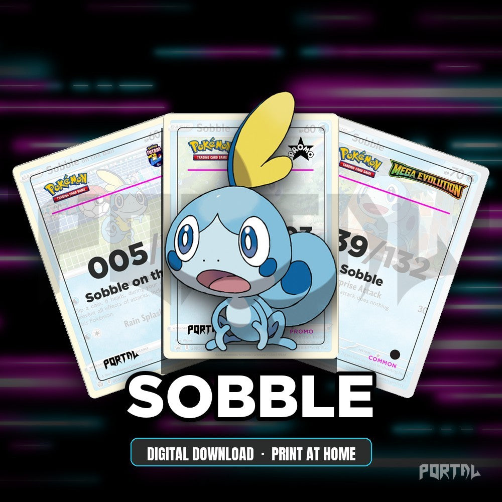 Sobble character master set placeholders, digital download