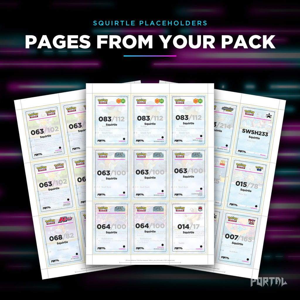 Pages from the Squirtle placeholder pack