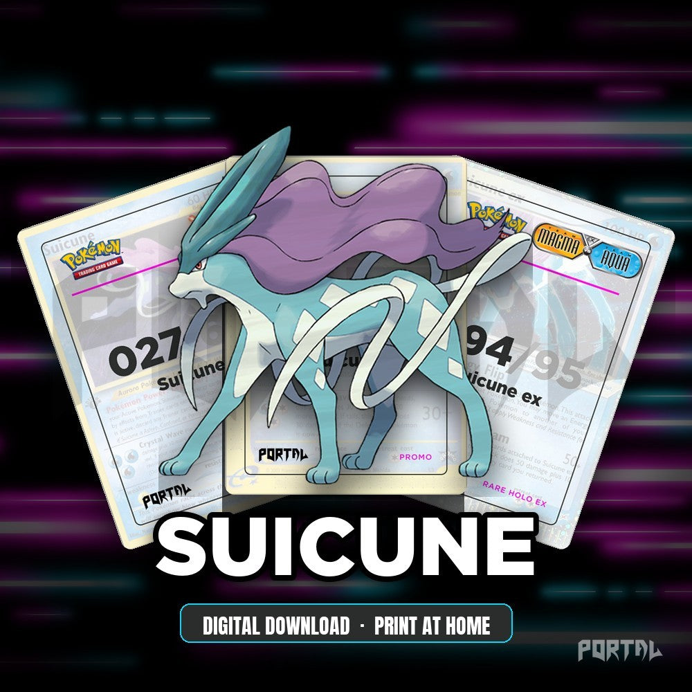 Suicune character master set placeholders, digital download