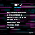 What you get in the Tepig placeholder pack