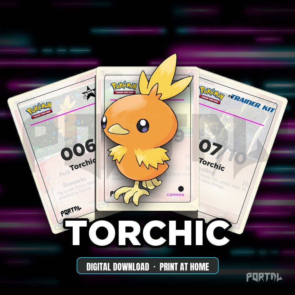 Torchic character master set placeholders, digital download