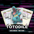Totodile character master set placeholders, digital download