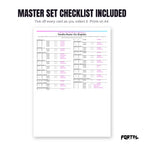 The Totodile master set checklist included in the pack