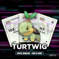 Turtwig character master set placeholders, digital download