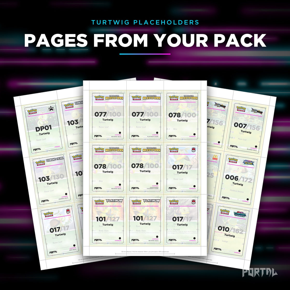 Pages from the Turtwig placeholder pack