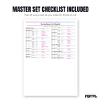 The Turtwig master set checklist included in the pack