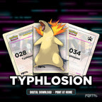 Typhlosion character master set placeholders, digital download