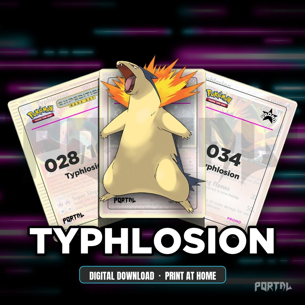 Typhlosion character master set placeholders, digital download