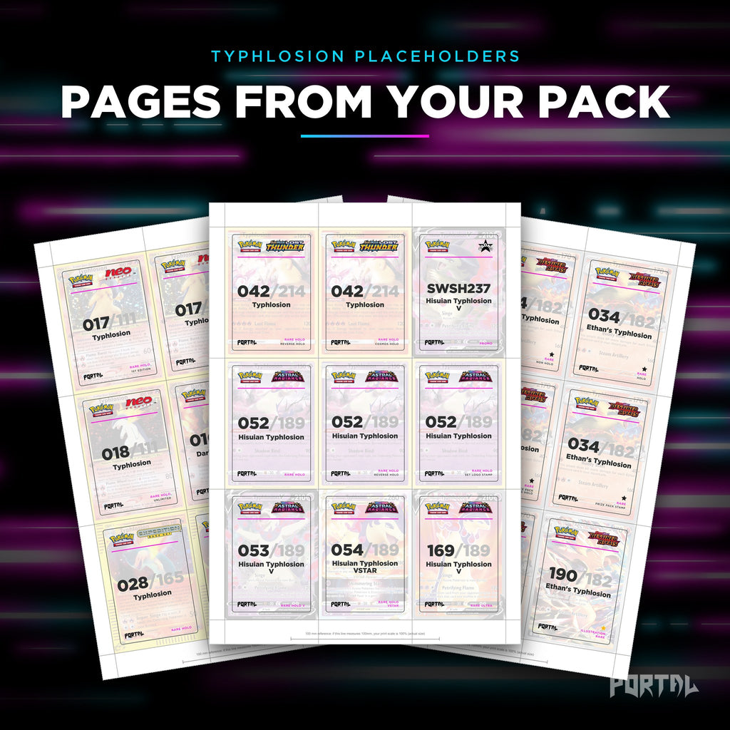 Pages from the Typhlosion placeholder pack