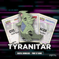 Tyranitar character master set placeholders, digital download