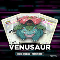 Venusaur character master set placeholder cards, digital download, Portal TCG