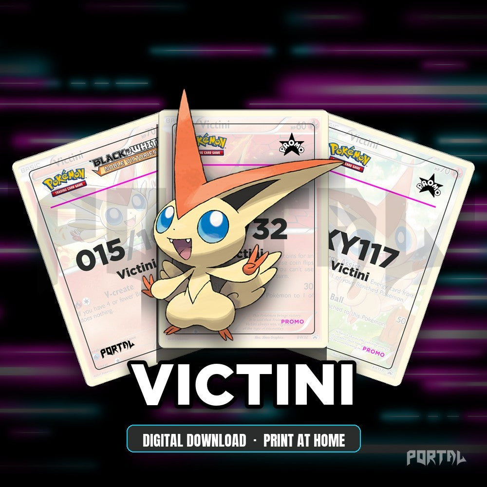 Victini character master set placeholders, digital download