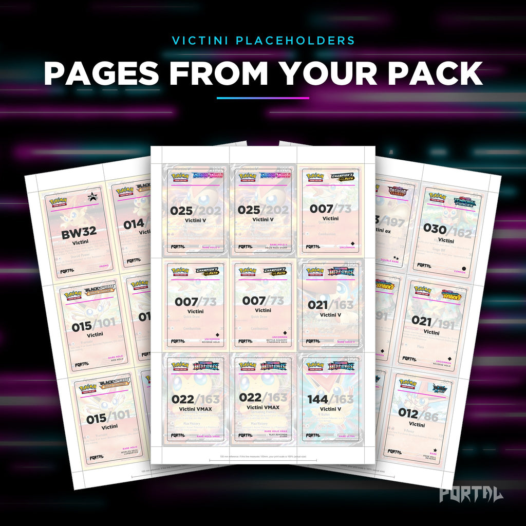 Pages from the Victini placeholder pack