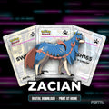 Zacian character master set placeholders, digital download