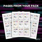 Pages from the Zacian placeholder pack